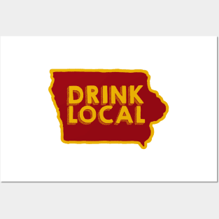 Iowa Drink Local Beer Posters and Art